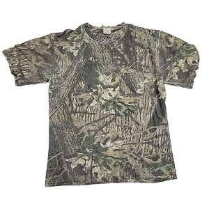 Vintage Mossy Oak Camo Classic 3-D Break-Up Hunting T-Shirt Men's Large